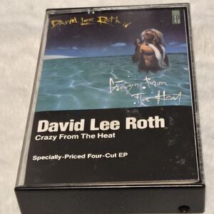 David Lee Roth Crazy From The Heat Cassette EP 1985 Original Pressing 925222-4